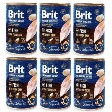 Brit Premium by Nature 6 x puszka 400g ryba